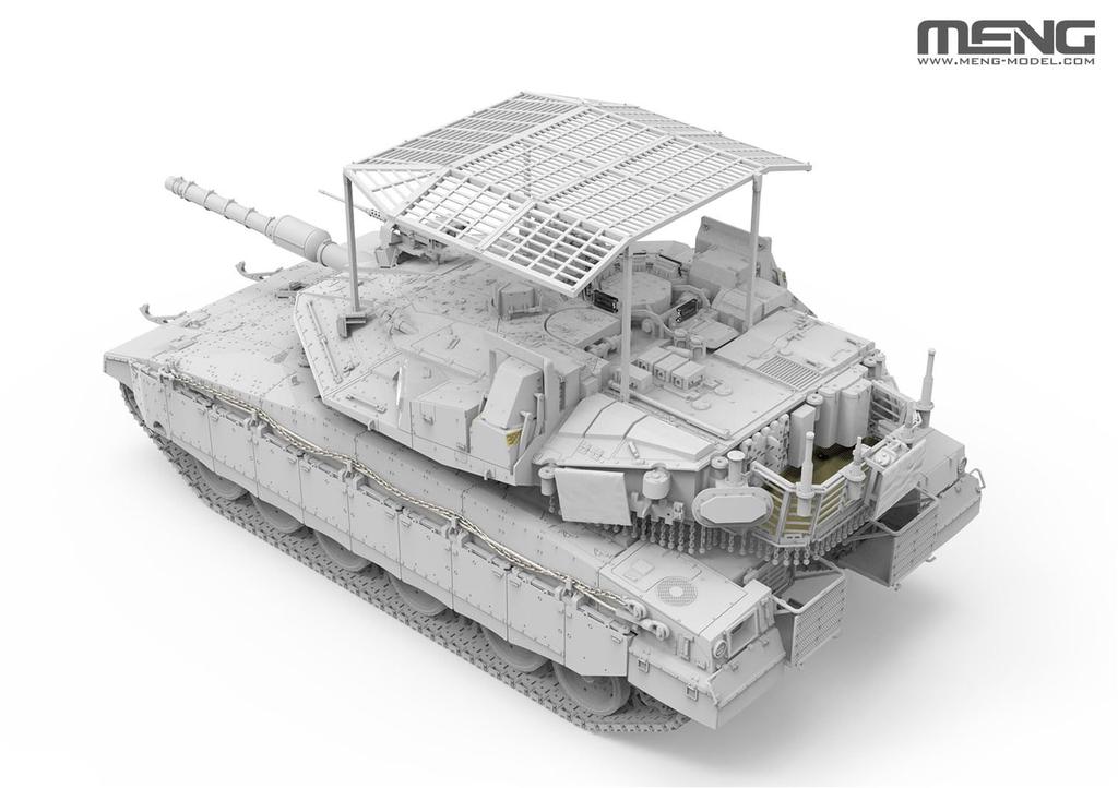GSI Creos Monmodel 1/35 Israeli Main Battle Tank Merkava Mk.4M Birdcage Armor Plastic Model MTS056