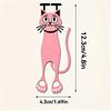 3PCS 2D Acrylic Cat Bookmark, Durable Colored Cat Page Mark, Suitable for Readers and Cat Lovers, Dual-use for Office and Study