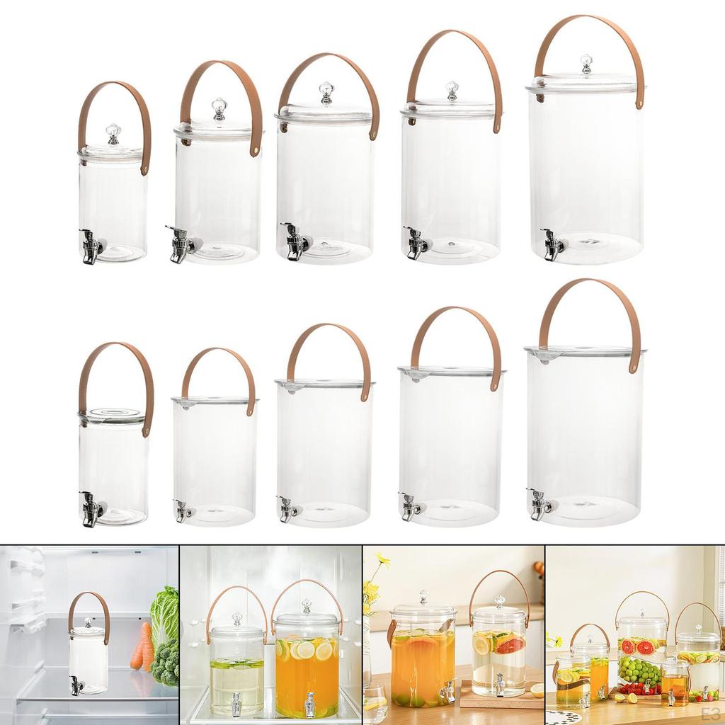 Beverage Dispenser, Barrel with Handle And Closure, Functional Leak, Made of PP, for