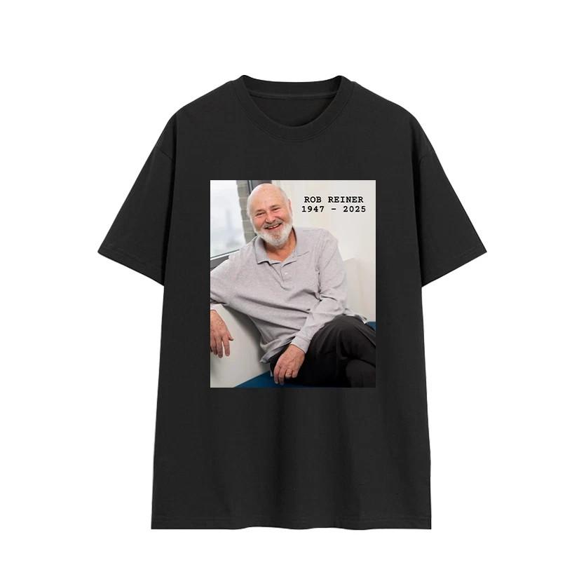 Rob Reiner 1947–2025 Rest In Peace Memorial Tribute T-Shirt BLACK Unisex T-Shirt XXXL