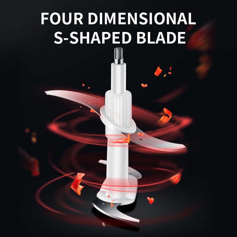 8L Large Capacity Electric Meat Grinder Household Stainless Steel Vegetable Crusher Kitchen Food Processor