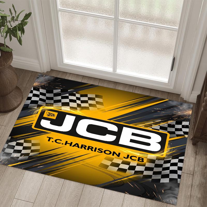 JCB Design Crystal Velvet Carpet Cozy Non?Slip Printed Rug For Bedroom Living Room Entrance