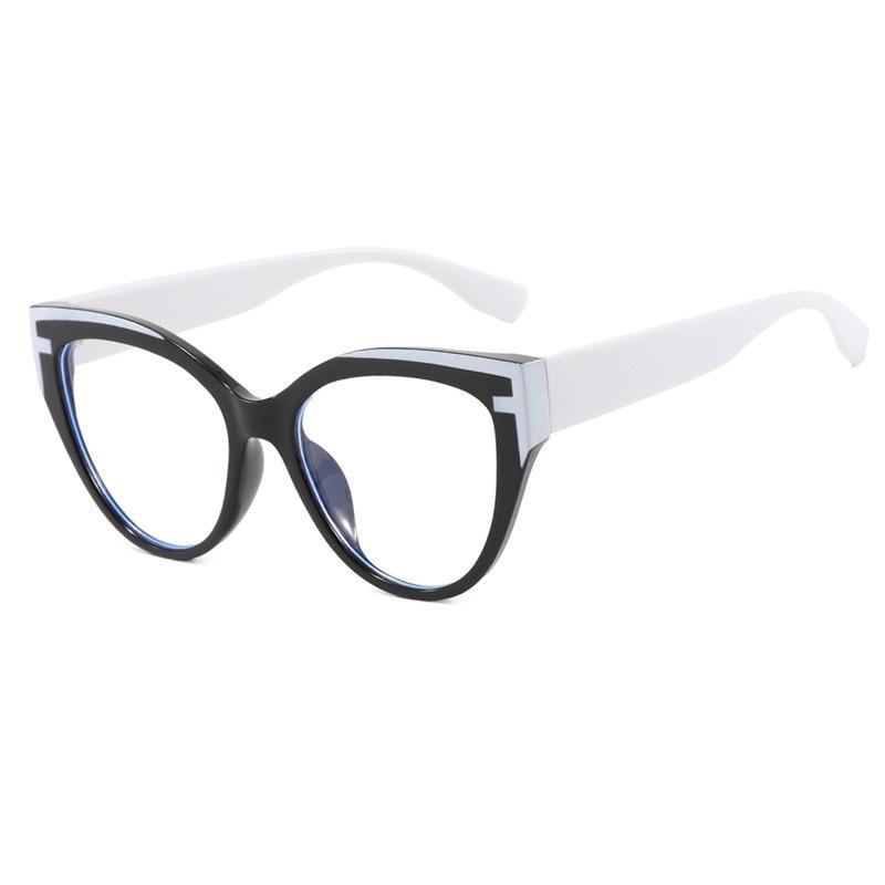 Vintage Cat Eye Sunglasses Women Elegant Fashion Brand Designer Retro Sun Glasses Splicing Colors Lunette De Soleil Femme UV400