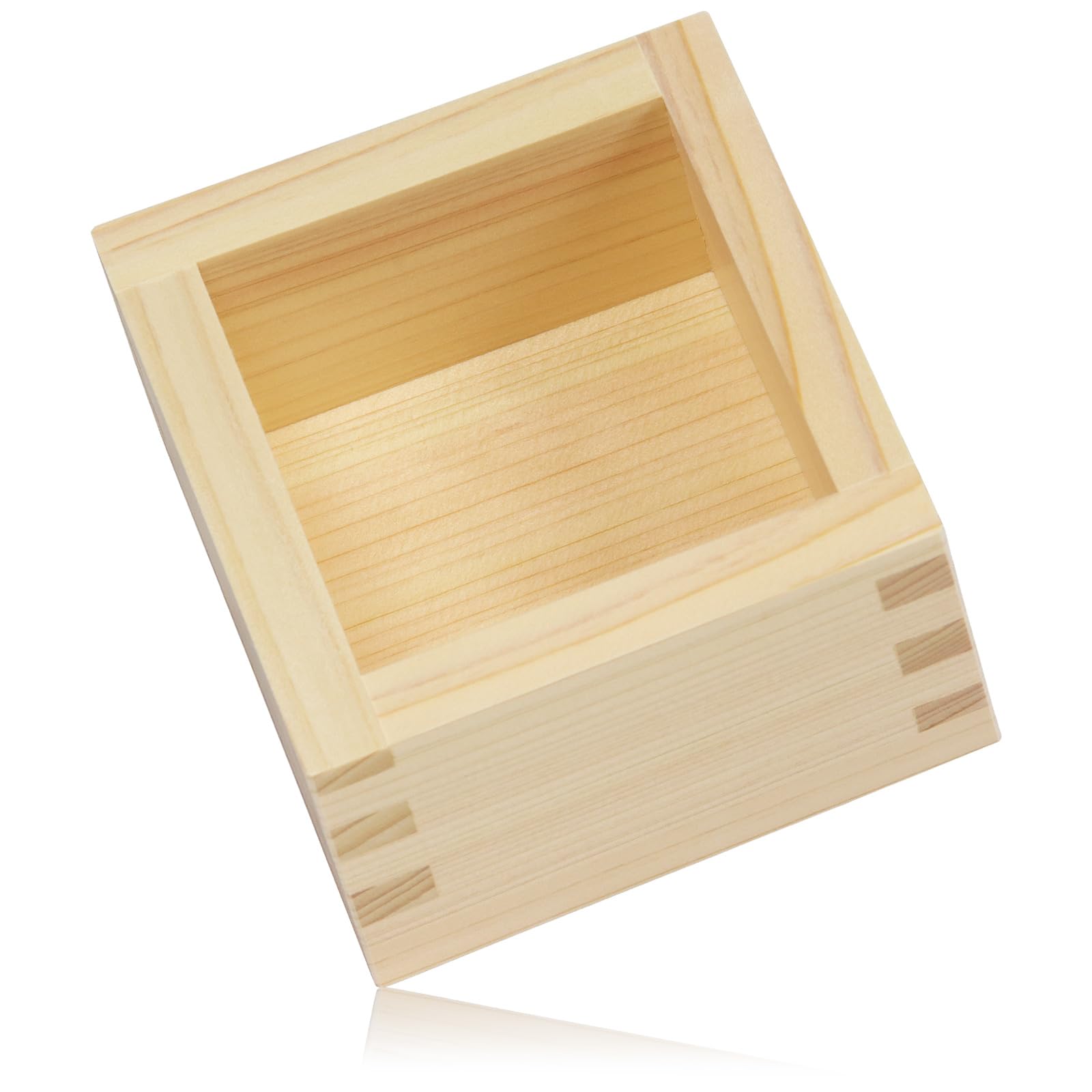 Morikuru Japanese Cypress Masu Made in Japan Uses Tono Cypress Brand Wood Crafted by Artisans No Brand Mark (Morikuru) 1-go (172ml) (Sake Cup) - - - -