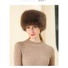 Mao Hat, Winter, Warm, Thick, Plush, Empty Top Hat, Solid Color Headband