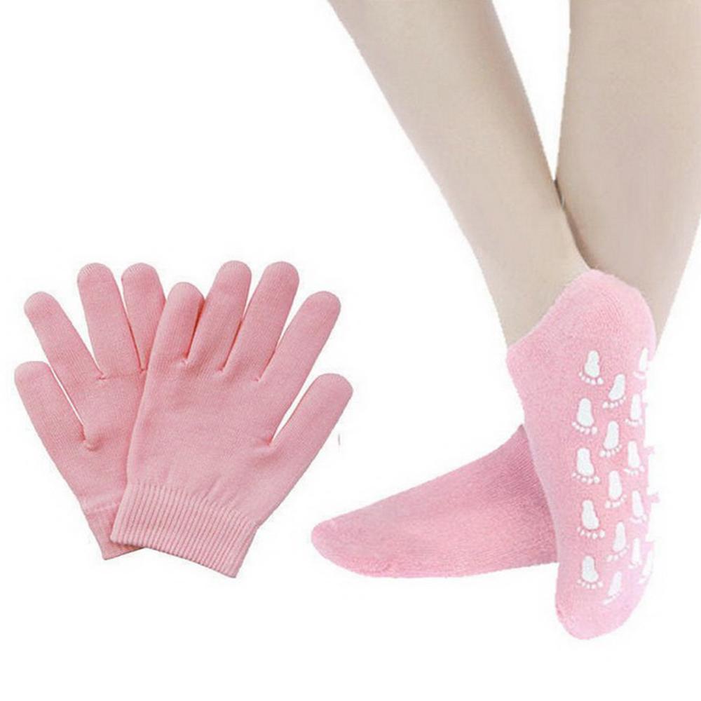 SPA Gel Socks Essential Oil Gloves Moisturizing Whitening Beauty Hand Foot Care Silicone Socks