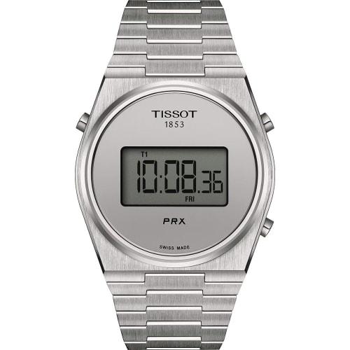 Tissot PRX Digital Watch with Bracelet and Silver Dial, Officially Imported, Model T1374631103000