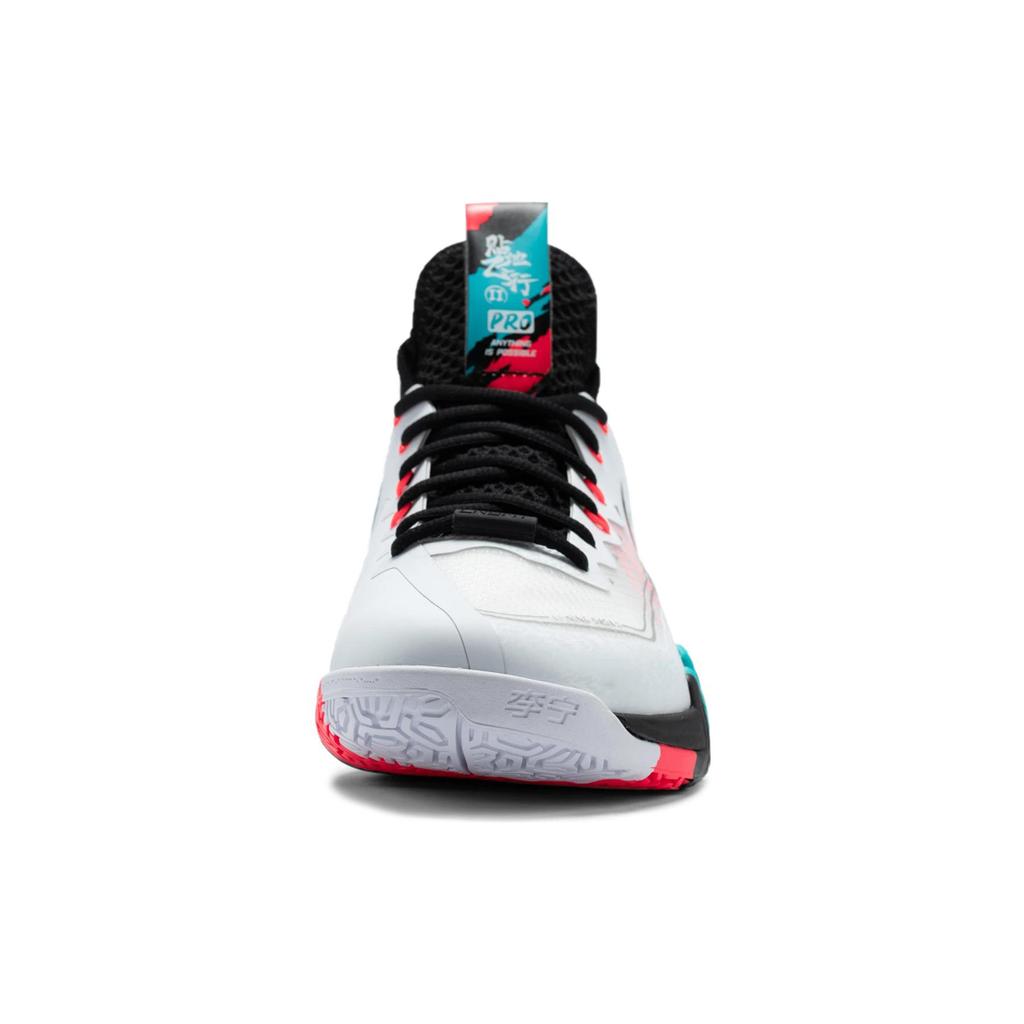 Li Ning Saga IIPro 2 Pro Antidérapantes, Résistantes à l'abrasion, Respirantes Mi-hautes Chaussures de Badminton Unisexe AYAT003-2