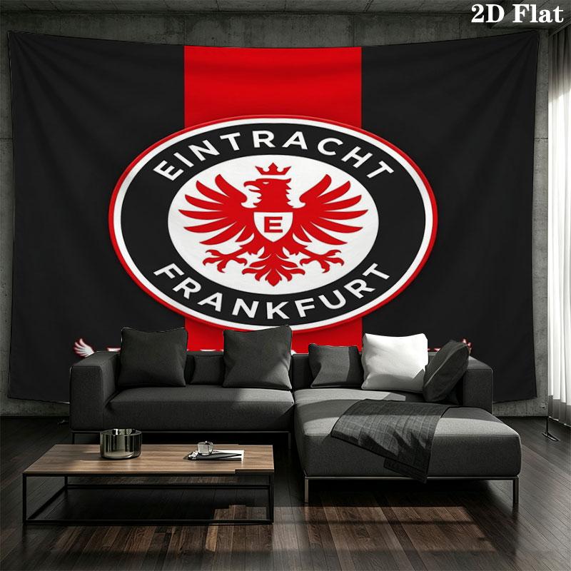 Eintracht Frankfurt Custom Name Wall Tapestry Aesthetic Wall Hanging Printed Fabric Blanket Decorative Tapestries for Bedroom Living Room Home Decor