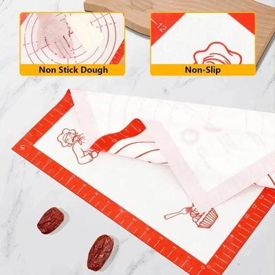 BUYYES Silicone Baking Mat New Pizza Dough Maker Pastry Kitchen Non-stick Gadgets Home Baking Utensils Kneading Baking Supplies
