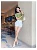 Autumn 2024 Korean Style High Waist Black Spicy Shorts for Women - Slimming, Versatile, Elastic Hip-Wrapping Hot Pants