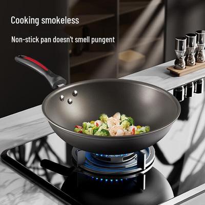 32cm Wrought Iron Non-stick Frying Wok