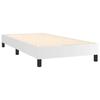 Maison Exclusive - Sommier à lattes de lit avec matelas Blanc 90x200 cm Similicuir
