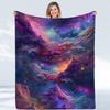Fantasy Galaxy Space Nebula Print Art Blanket - Soft All-Season Multi-Purpose Throw for Home, Couch, Bed & Gift