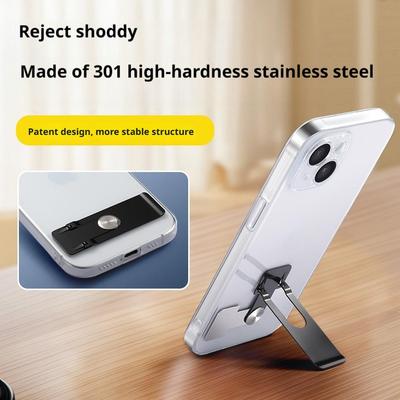 Support Universel pour Téléphone Support Autocollant Arrière pour Pad de Téléphone 14 Support Téléphone Pliable 13 Bureau Alliage S2U9