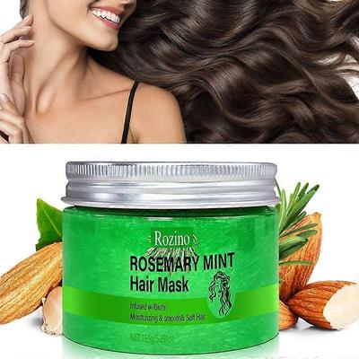 Bio Rosmarin Minze Haarmaske, angereichert mit Biotin Kopfhautbehandlung für Haarwachstum & Dicke, Natürliches stärkendes Serum für schwaches/geschädigtes Haar 15