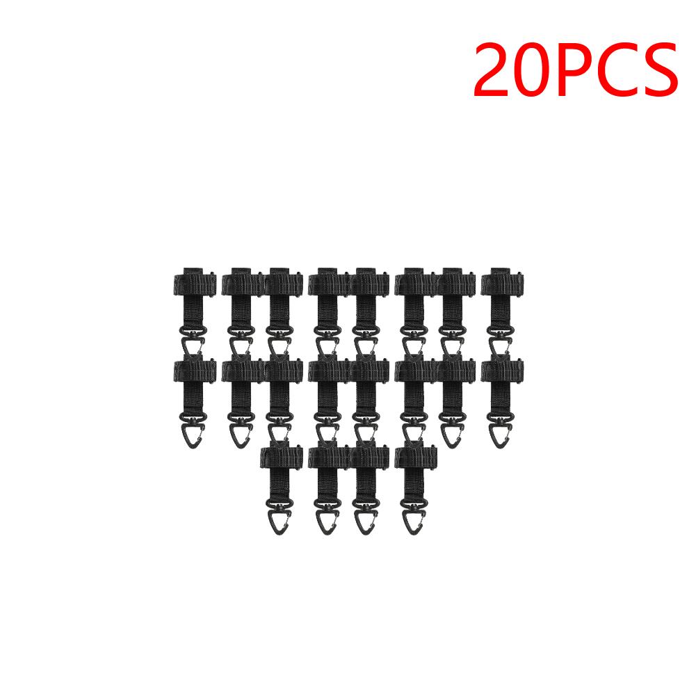 8-40PCS Gloves Hook Climbing Rope Storage Buckle Camping Mountaineering Hanging Buckles Outdoor Accessories