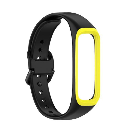 R220 Watch Strap Breathable Sweat-proof Sports Watch Band with Movement Frame for Samsung Galaxy Fit2