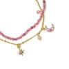 Bracelet - Luxenter - Ethal - Cristal rose - finition or 18k - Longueur 16 cm + 3 cm