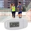 3D Sensor Pedometer Step Counting Device with Blue Backlight Clip on Pedometer with Detachable Back Clip and Lanyard