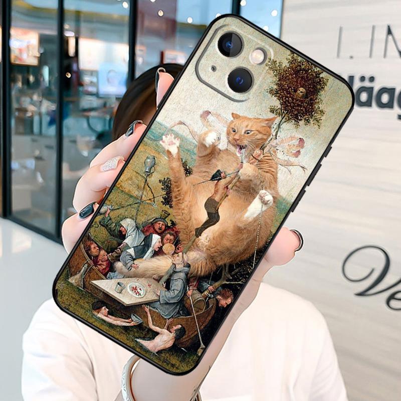 Hieronymus Bosch Art Painting Bumper Phone Case For iPhone 11 12 13 14 15 16 Pro X XR XS Max Plus Back Cover