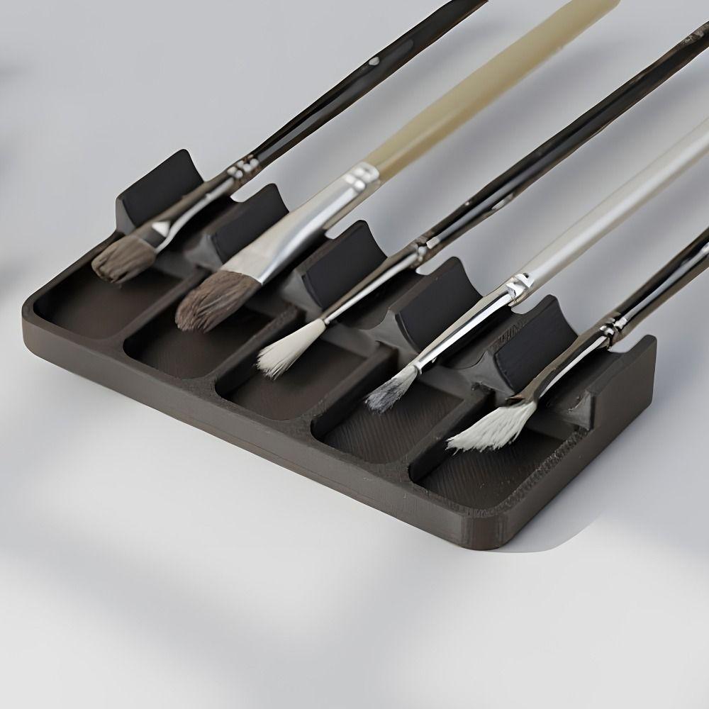 Durable Plastic Brush Holder Lightweight Rests Drip Tray Pad  Acrylic Painting