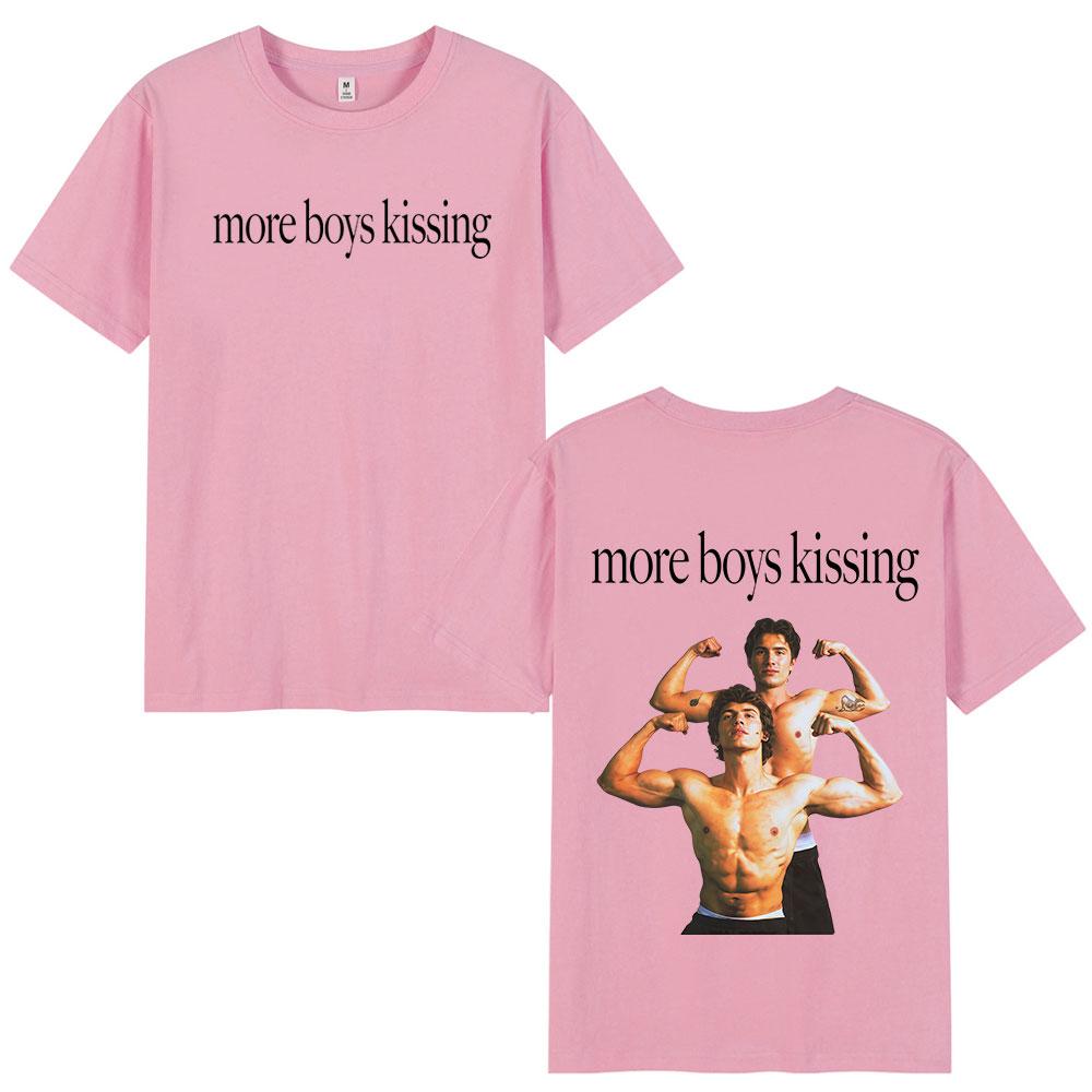 More Boy Kissing Heated Rivalry Doublesided Print T Shirt Unisex Women Fashion Tshirts Cotton Oversized Casual Tshirt Streetwear