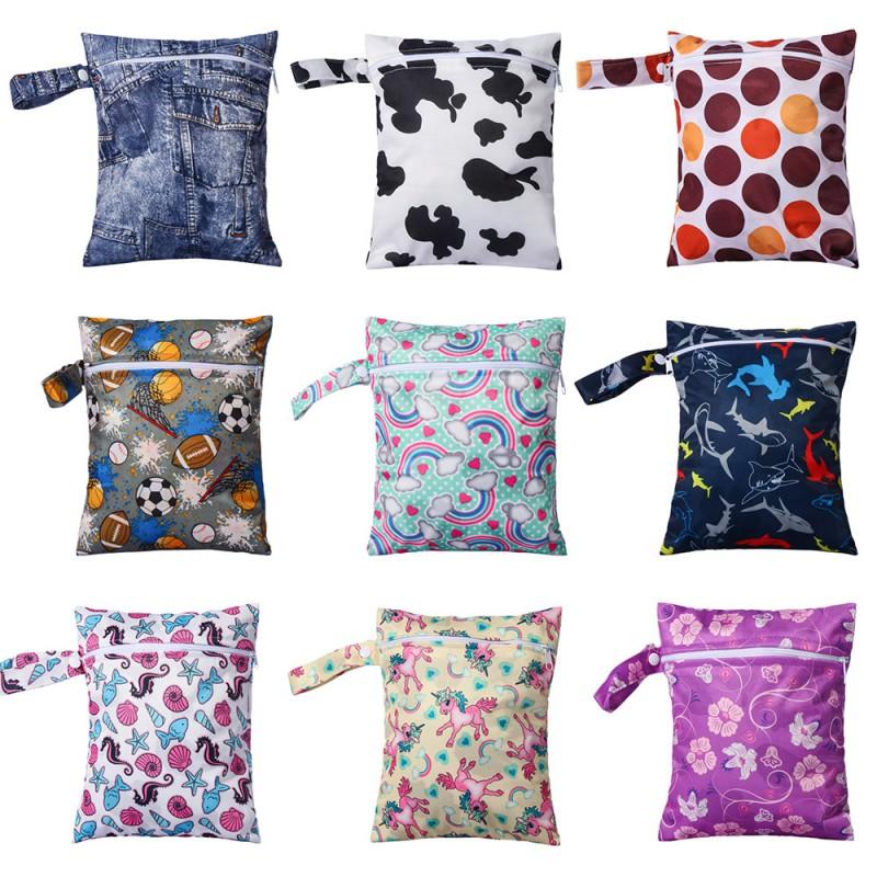 Portable Waterproof Diaper Storage Bag Babies Reusable Washable Single Pocket Travel Organizer Strollers Bags