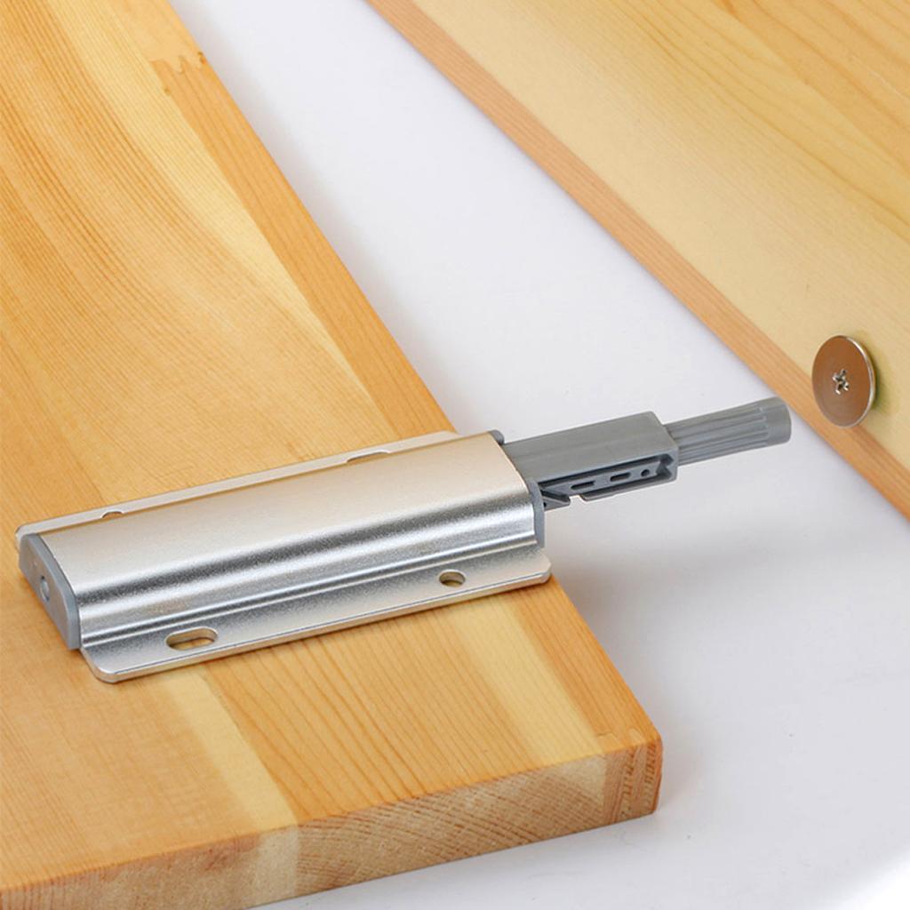 Cupboard Drawer Cabinet Door Latch Push To Open System Damper Buffer Catch No Handle Silver