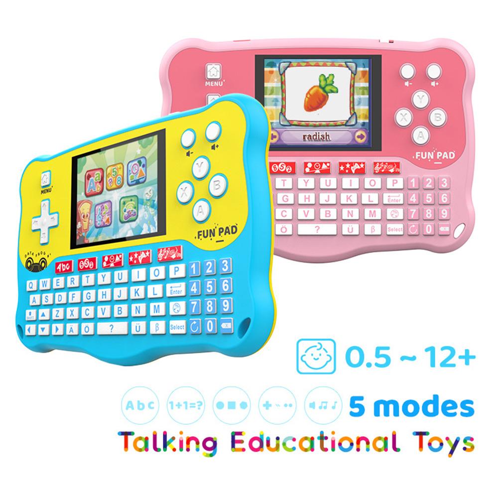 

DATA FROG Baby Learning Pad with ABC Alphabet/Words/Music/Math Interactive Educational Electronic Toys Blue