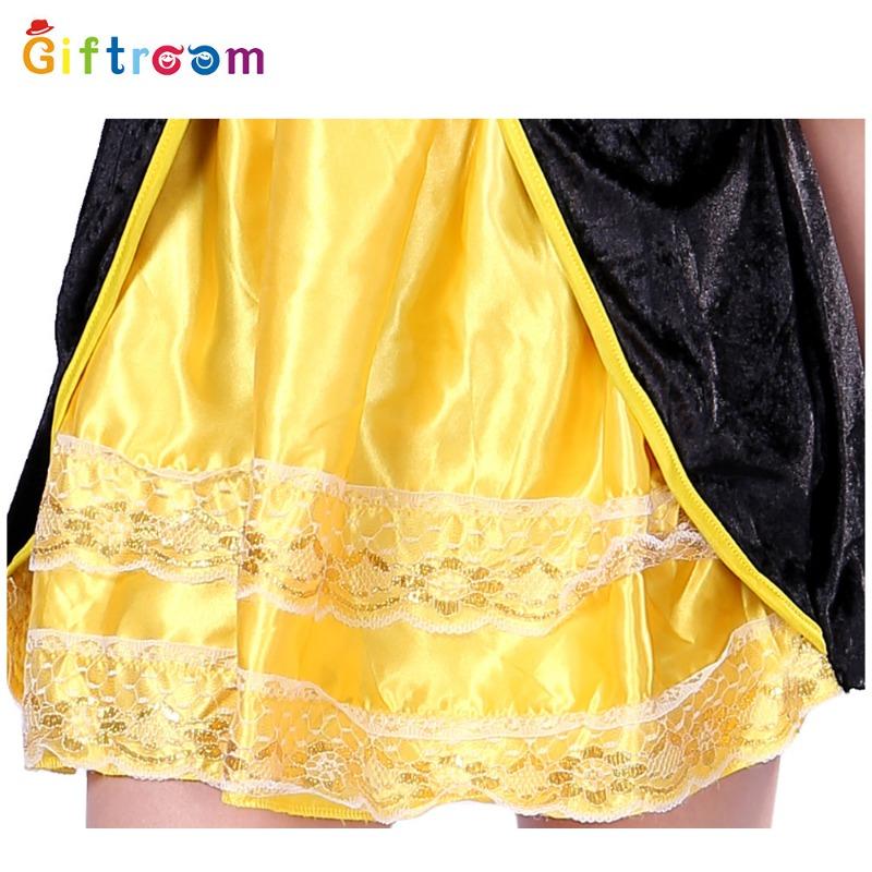 Halloween Pirate Cosplay Pirates of the Caribbean Costume Golden Noble Skirt Female Pirate Costume