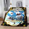Coperta in Flanella con Stampa Raving Rabbids, Portatile e Facile da Riporre, Morbido Copridivano/Copriletto, Regalo preferito per i Fan di Rayman.