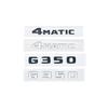 YTW1  3D Letter Car Sticker Modified Tail Trunk Emblem Badge for Mercedes Benz G Class G55 G63 G65 G200 G230 G300 G350 G400 G500 G550
