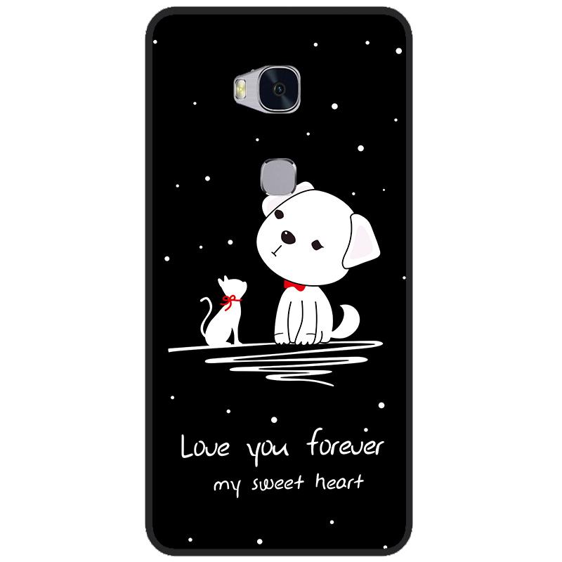 For Huawei GR5 2016 Honor 5X Phone Case Cute Silicone Case For Huawei Honor 5X 5 X Cover KIW-L21 5.5 " Soft TPU Protection Shell