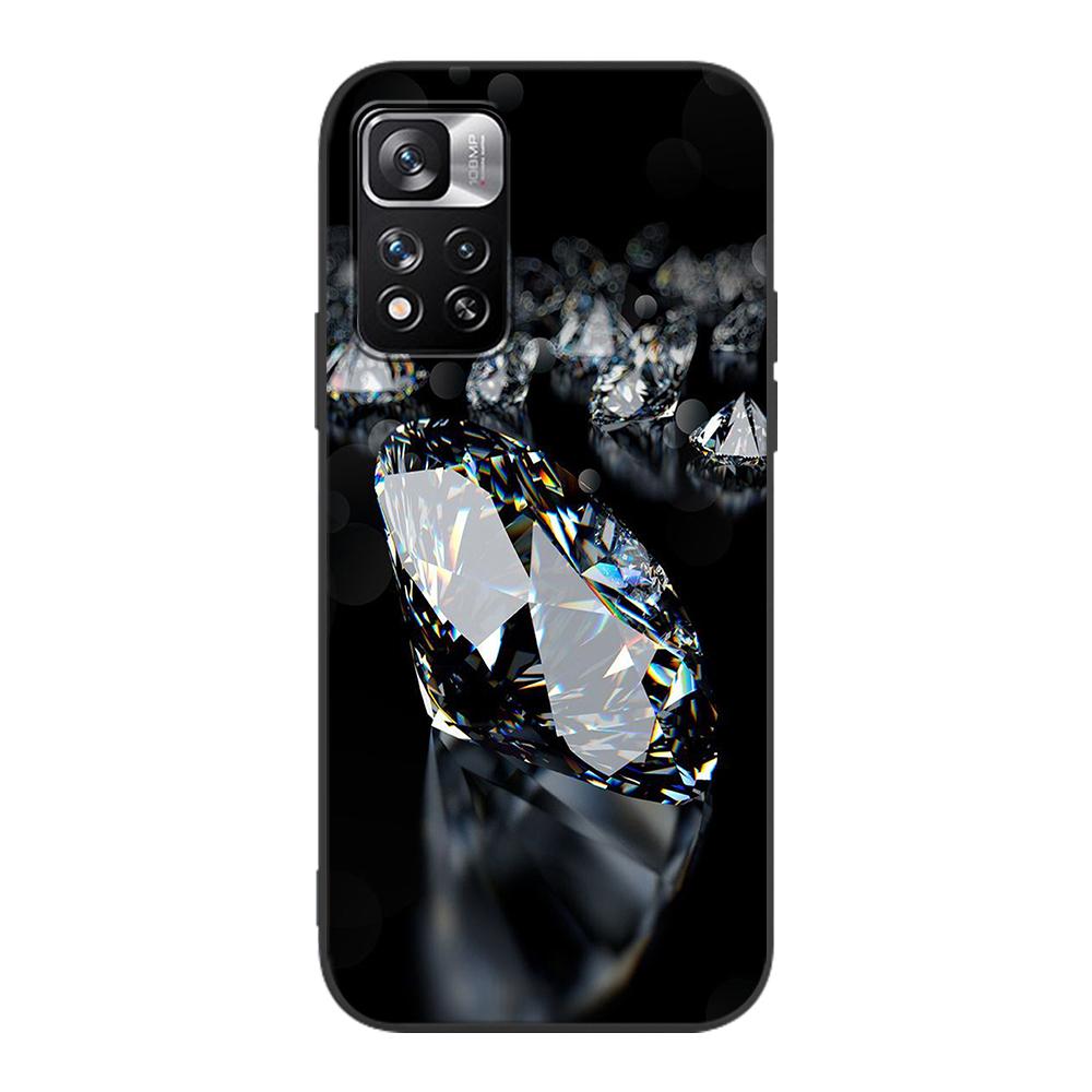 Husă Frumoasă cu Diamante pentru Xiaomi Redmi Note 9S 9 11 10 8 Pro 9C 9 K40 9A 7 8T 7A 9T Carcasă Moale din Silicon Coque Negru Acoperire Telefon