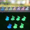 Charming Night Light Bunny Resin Sculpture For Kids Room And Gardens Fairy