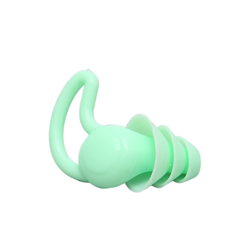 2 Pair Ear Plugs Waterproof Noise Reduction Shark Fin Edges Silicone Reusable Washable for Sleep Swimming Study