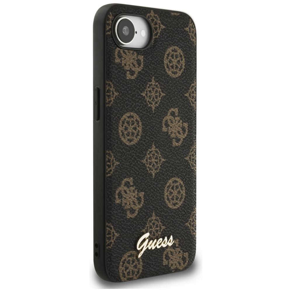 Etui Guess Peony Script Logo Magsafe Do  Iphone 16E Czarny