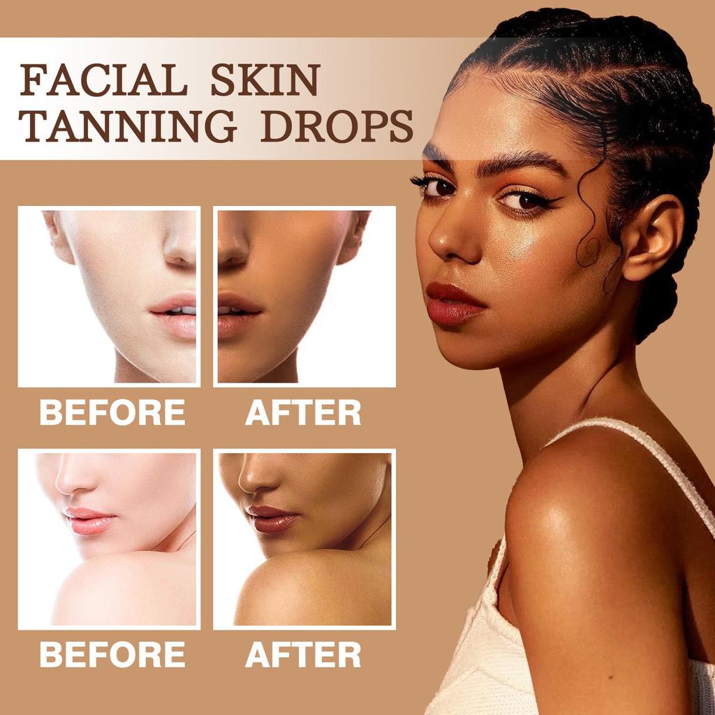 New Face Tanning Drops To Add To Moisturizer, Quick Tan Drops,  Tanning Drops For Face And Body, Face30ml