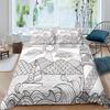 Japanischer Stil Bettbezug Ukiyo-E Thema Welle Bettwäsche Set Berg Fuji Tagesdecke Exotic Schlafzimmer Dekoration Damen Herren Geschenke