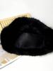 1pc Women's Winter Plush Bucket Hat, Women's Fashionable Thick Hat, Winter Warm Hat, Can Be Paired With Wool Coat, Winter Clothing Winter Outfits