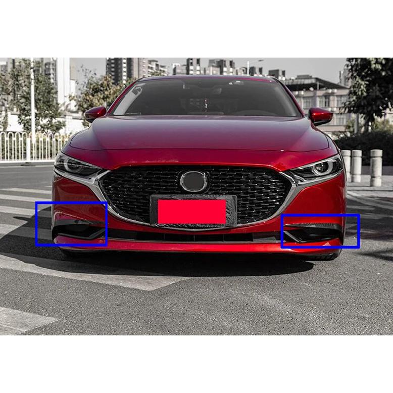 For Mazda 3 Axela Sedan BP   Car Accessories Carbon fiber style Before Fog Light Trim Bezel