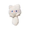 Cute Squeaky Long Tail Cat Pendant Keychain Pendant Cute Unzipped Cat Plush Doll Children's Gift