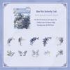 Retro Wisteria Shadow Edge Creative Stickers - Romantic Floral DIY Journal Décor