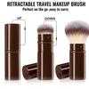 1/2 шт. Висувна пензлик для макіяжу обличчя Плоска/Кутова пензлик для пудри Рум'ян Чорний Коричневий Золотий Консилер Портативні інструменти для макіяжу