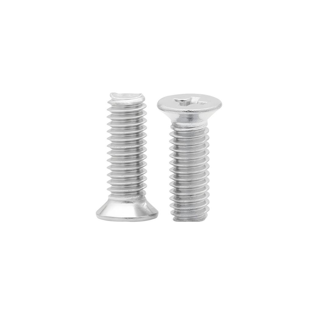 304 Stainless Steel Phillips Flat Head Countersunk Machine Screw - Small Diameter, Sizes M1.6-M6