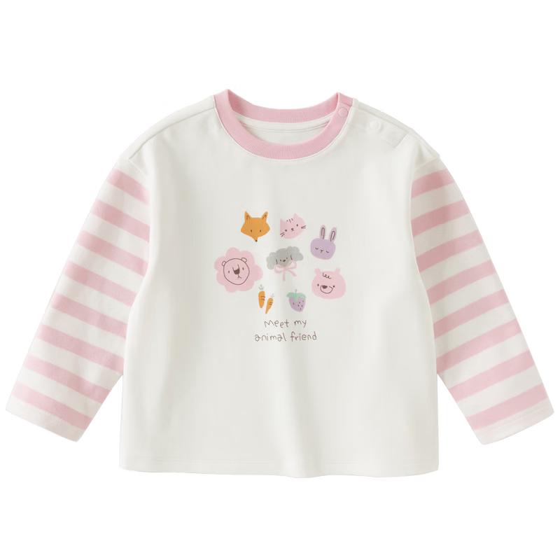 DAVE & BELLA Girls' Floral Long-Sleeve T-Shirt
