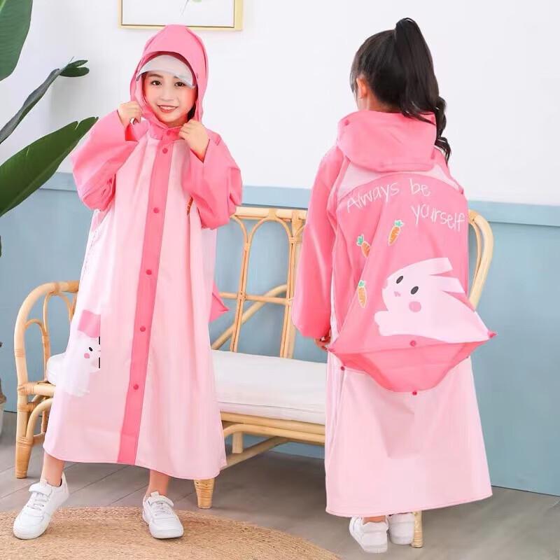 Tiantang Kids Reflective Raincoat with Backpack Cover