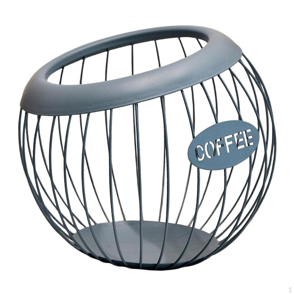 Coffee Capsule Holder, Espresso Organizer, Practical Storage Basket with Large Capacity for