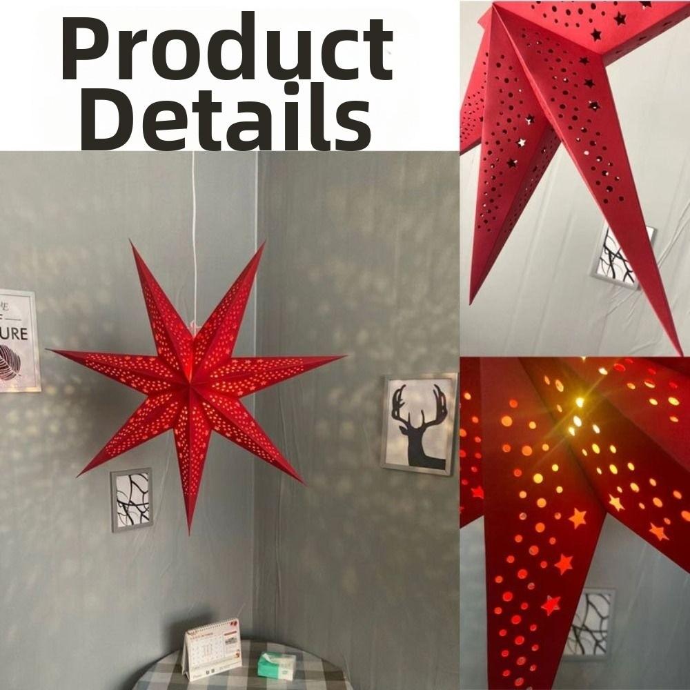 Christmas Decorations Star Lanterns Folding Star Lampshade New Hollow Star Pendants  Home Decor